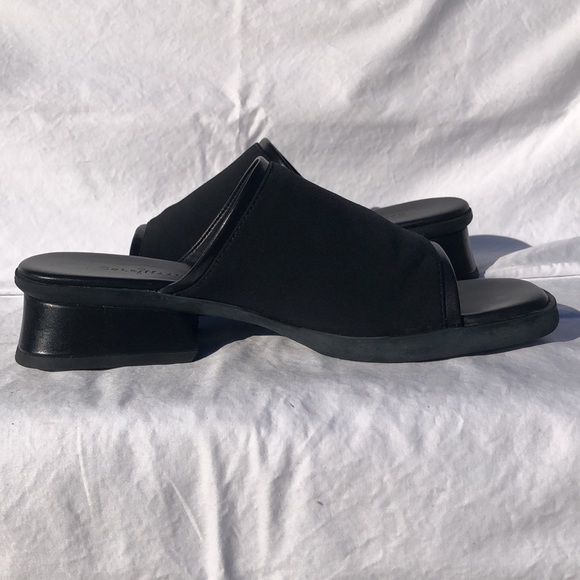Cole Haan Black Micro Fiber Slide/Mule w/1.5” Heel, “Traci” - Picture 5 of 13